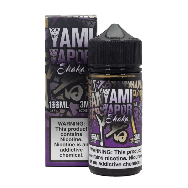 Yami Vapor Series E-Liquid | 100mL | 3mg | Shaka with packaging