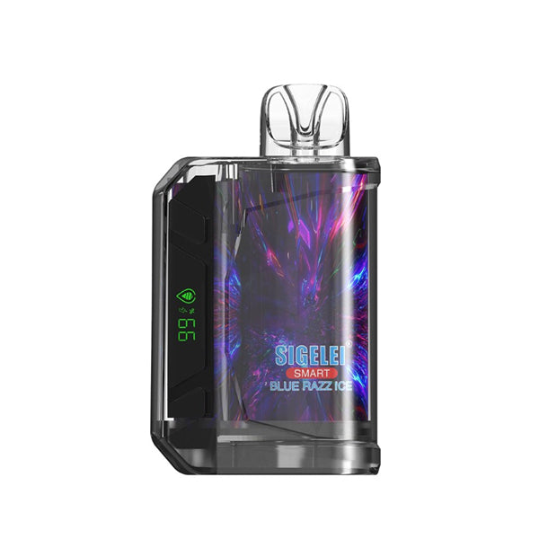 Sigelei Smart AC10000 Disposable | 10000 Puffs | 20mL | 50mg | MOQ 5 | Blue Razz Ice