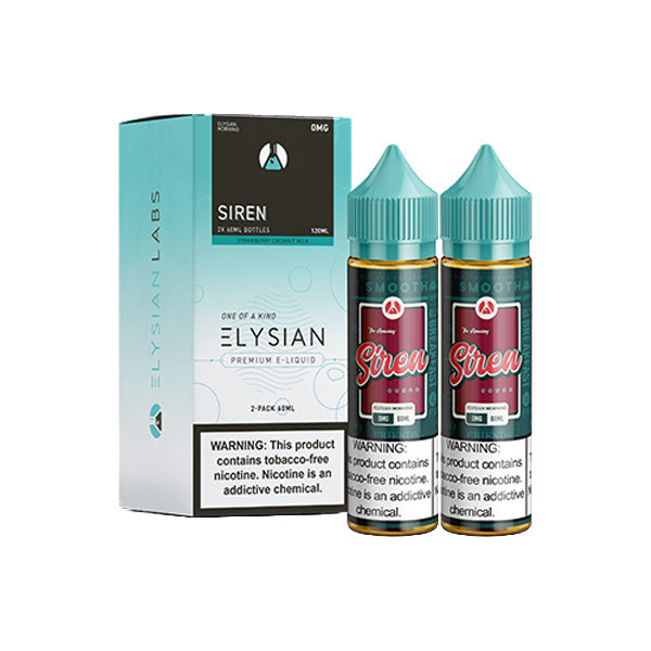 Elysian Series E-Liquid | 120mL | (Freebase) | 0mg | Siren with packaging