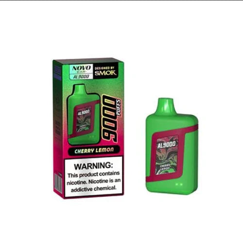 SMOK Novo Bar AL9000 Disposable | 9000 Puffs | 15mL | 50mg | MOQ 5 | Cherry Lemon with Packaging