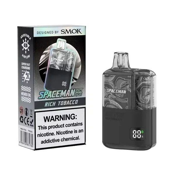 SMOK Space Man Pro Disposable | 10000 Puffs | 15mL | 50mg | MOQ 5 | Rich Tobacco with Packaging