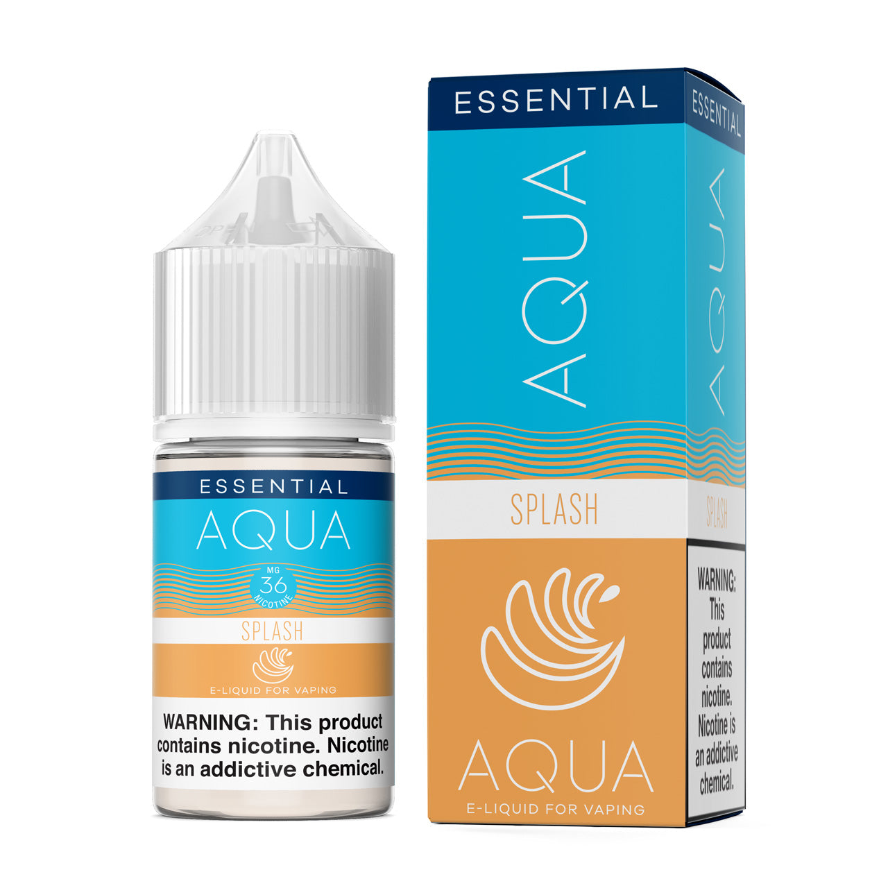 Aqua Salt Series E-Liquid | 30mL | (Salt Nic) | Splash with packaging
