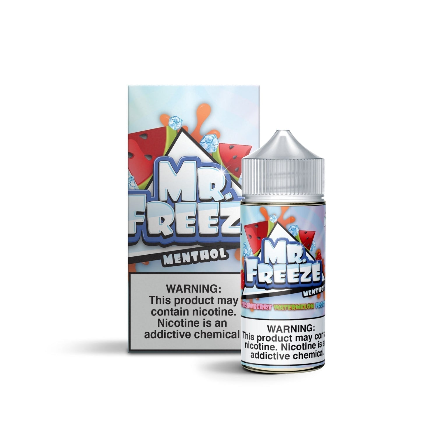 Mr. Freeze TFN Series E-Liquid | 100mL | 3mg | Freebase | Strawberry Watermelon Frost with packaging