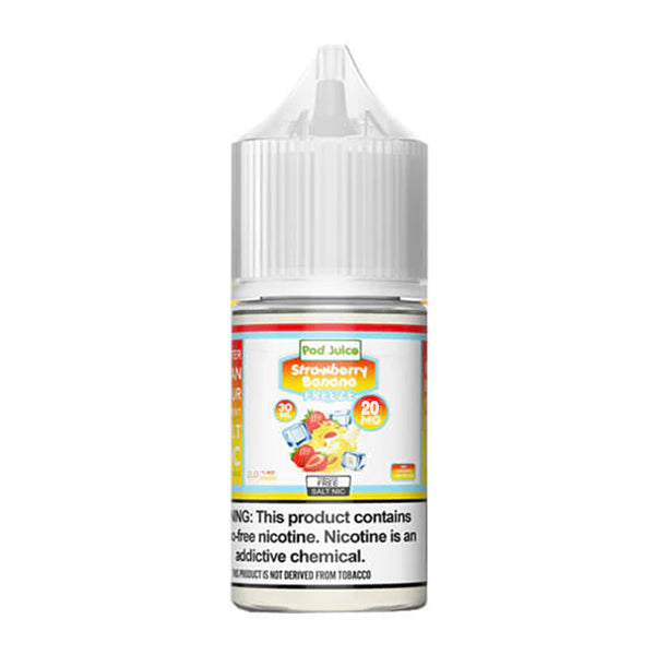 Pod Juice | TFN Salt Series E-Liquid | 30mL | 20mg | Strawberry banana Freeze bottle