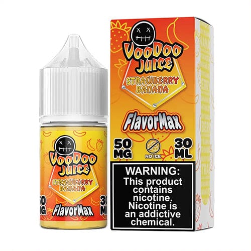 Voodoo Juice FlavorMax Salt Series E-Liquid | 30mL | 50mg | Strawberry Banana with packaging