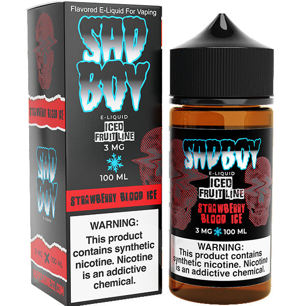 Sadboy Series E-Liquid | 3mg | 100ml | Strawberry Blood Ice with Packaging