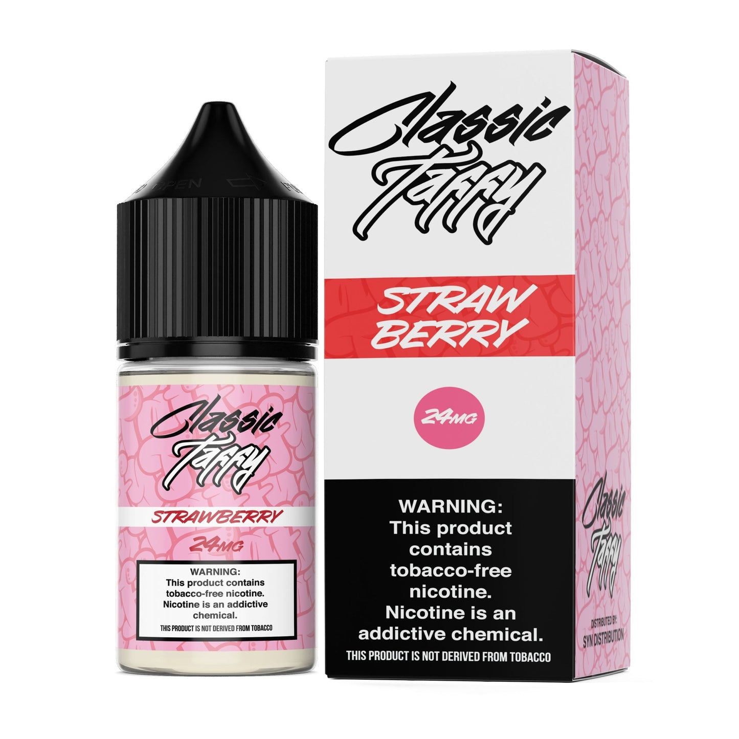 Syn Liquids Salt Series E-Liquid 30mL | Strawberry with packaging