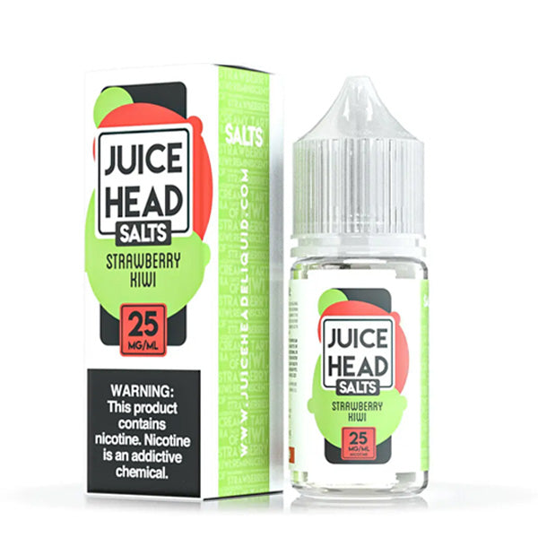 Juice Head Salt Series E-Liquid | 30mL | 25mg | Salt Nic | Strawberry Kiwi with packaging