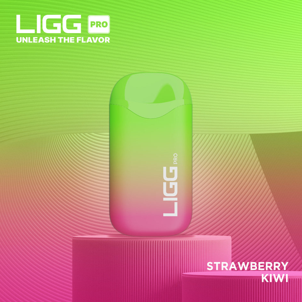 Ligg Pro Disposable | 5500 Puffs | 14mL  | 50mg | MOQ 10 | Strawberry Kiwi