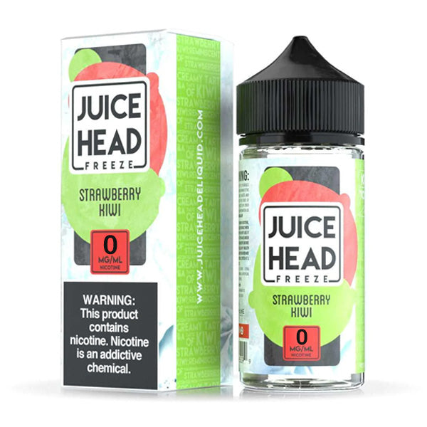 Juice Head Series E-Liquid | 100mL | 0mg | (Freebase) | Strawberry Kiwi Freeze with Packaging