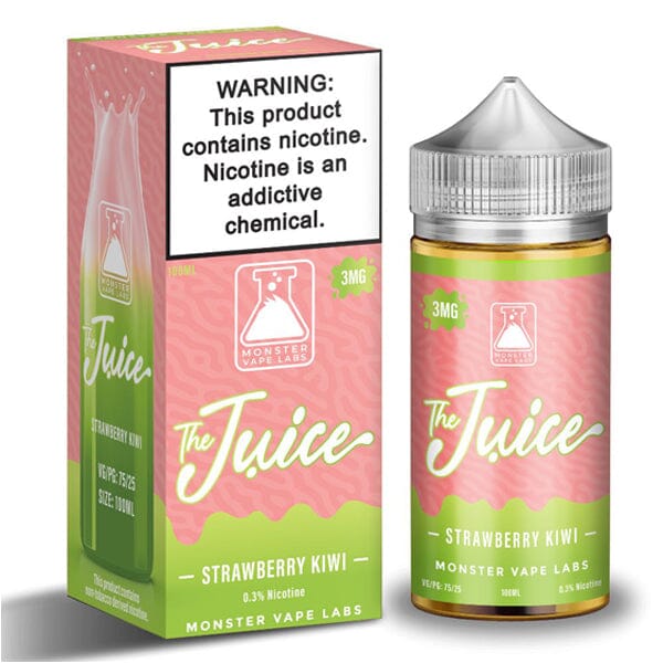 Jam Monster Juice Series E-Liquid | 100mL | 3mg | (Freebase) | Strawberry Kiwi with Packaging