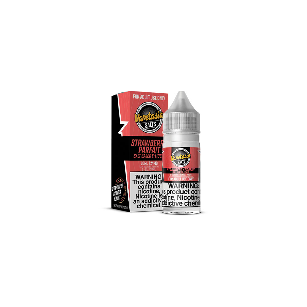 Vapetasia Salt Series E-Liquid | 30mL | 24mg | Strawberry Parfait with Packaging