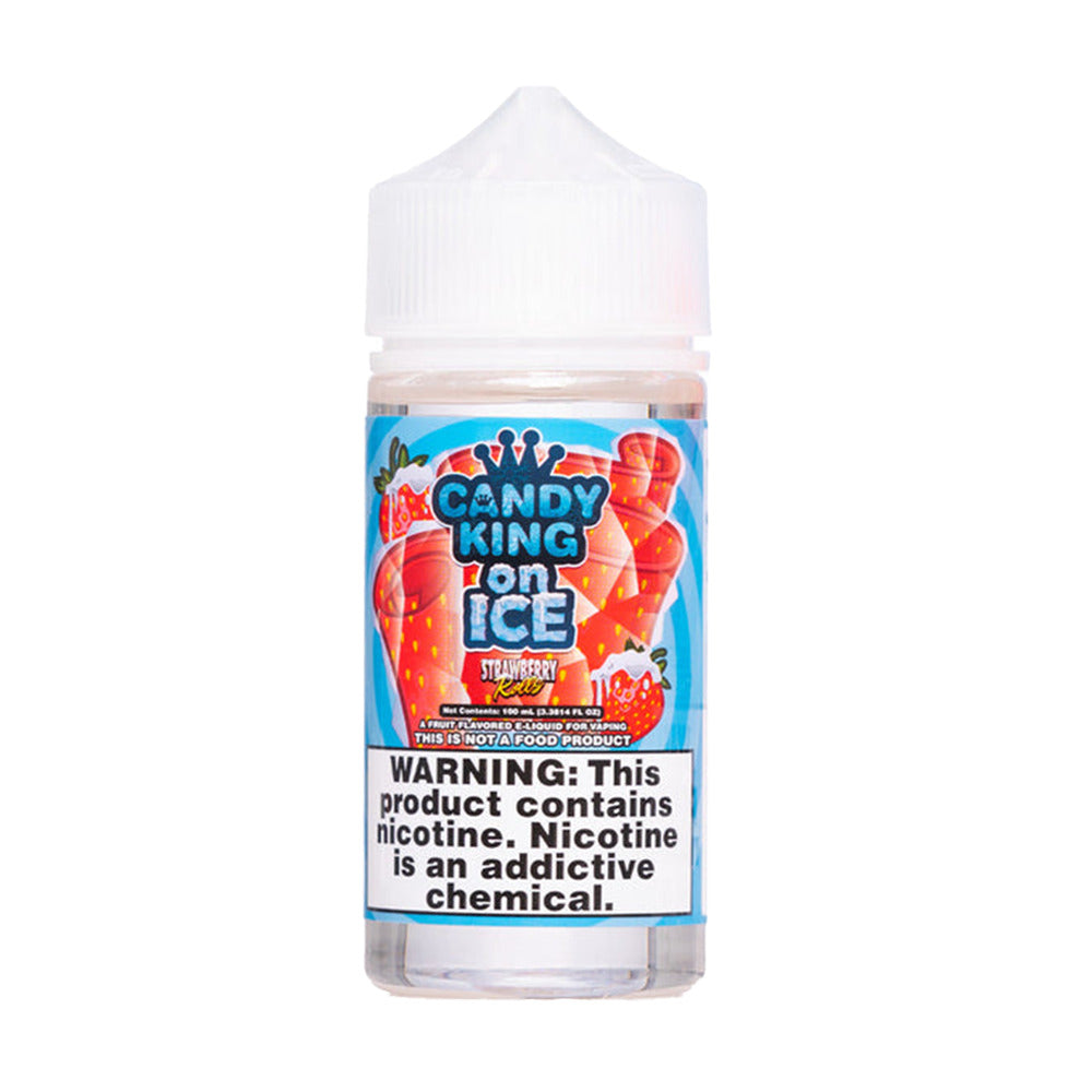 Candy King Series E-Liquid | 100mL |  0mg | Freebase | Strawberry Rolls Iced