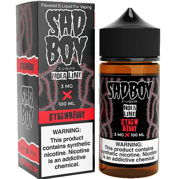 Sadboy Series E-Liquid | 3mg | 100ml | Strawberry with Packaging 