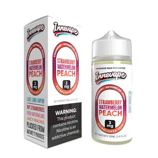 Innevape TFN Series E-Liquid | 100mL | 3mg | (Freebase) | Strawberry Watermelon Peach with Packaging