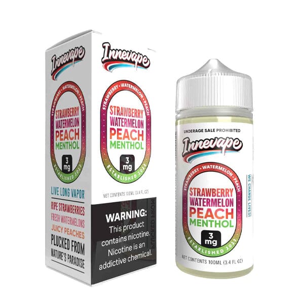 Innevape TFN Series E-Liquid | 100mL | 3mg | (Freebase) | Strawberry Watermelon Peach Menthol with Packaging