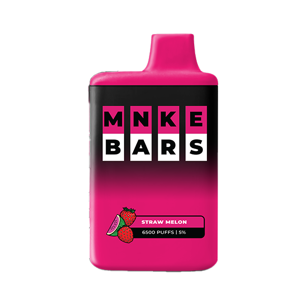 MNKE Bars Disposable | 6500 Puffs | 16mL | 50mg | MOQ 5 | Straw Melon (Strawberry Watermelon)