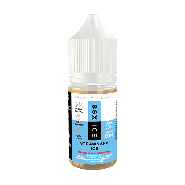 GLAS BSX TFN Salt Series E-Liquid | 50mg | 30mL | (Salt Nic) | Strawnana Ice