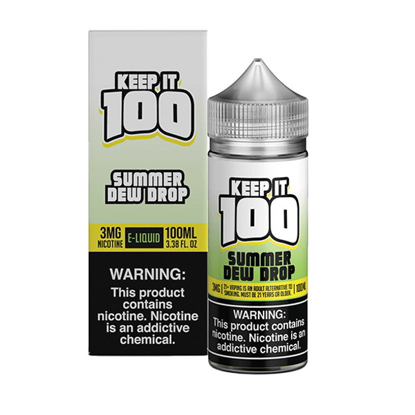 Keep It 100 TFN Series E-Liquid 0mg | 100mL (Freebase) | Summer Dew Drop with Packaging