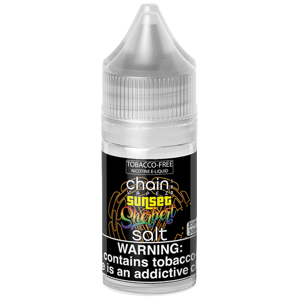 Chain Vapez Salt Series E-Liquid | 30mL  | 35mg | Sunset Sherbet Bottle