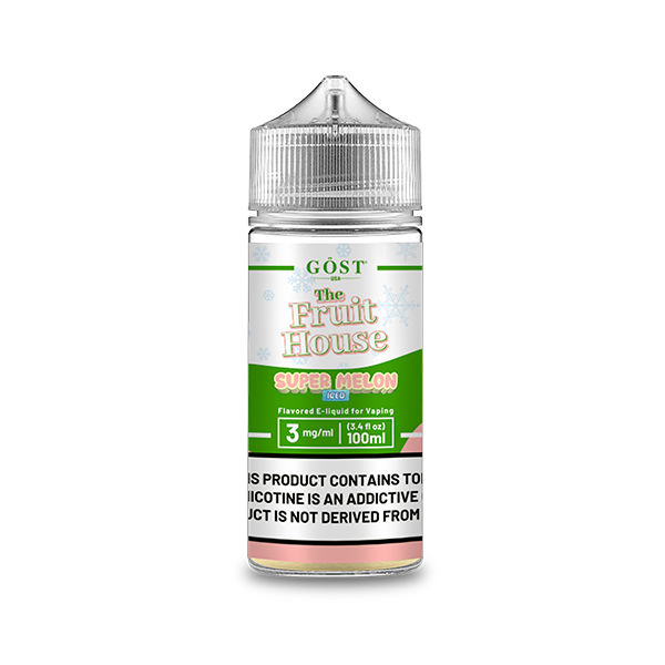 The Fruit House TFN E-Liquid | 100mL | 3MG | (Freebase) | Super Melon Iced