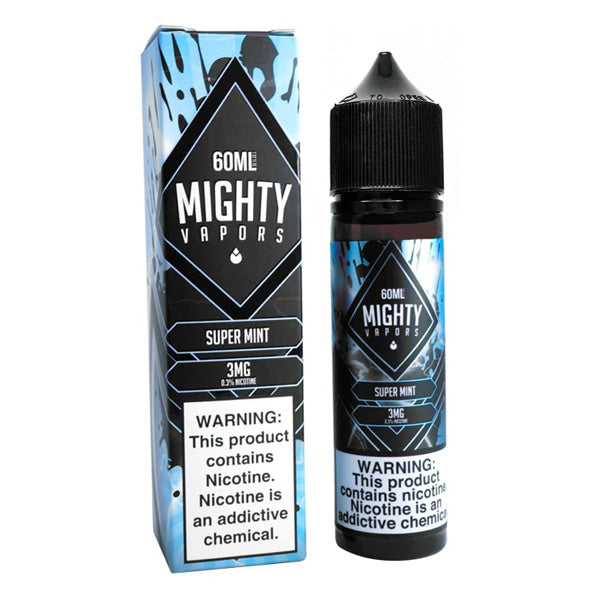 Mighty Vapors Series E-Liquid | 60mL | 3mg | Super Mint with packaging