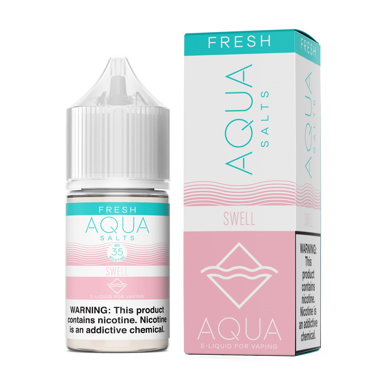 Aqua Salt Series E-Liquid | 30mL | (Salt Nic) | Swell with packaging