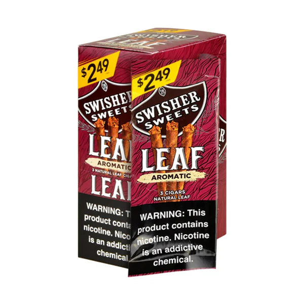 Swisher Sweets (DSPLY 10pc)(Cigar)(3-Pack) Leaf | Aromatic