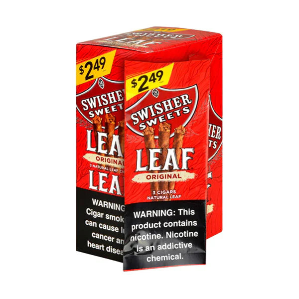 Swisher Sweets (DSPLY 10pc)(Cigar)(3-Pack) Leaf | Original