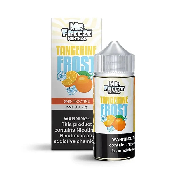 Mr. Freeze TFN Series E-Liquid | 100mL | 3mg | Freebase | Tangerine Frost with packaging