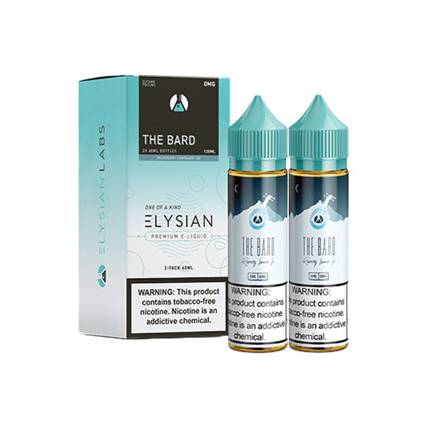 Elysian Series E-Liquid | 120mL | (Freebase) | 0mg | The bard with packaging