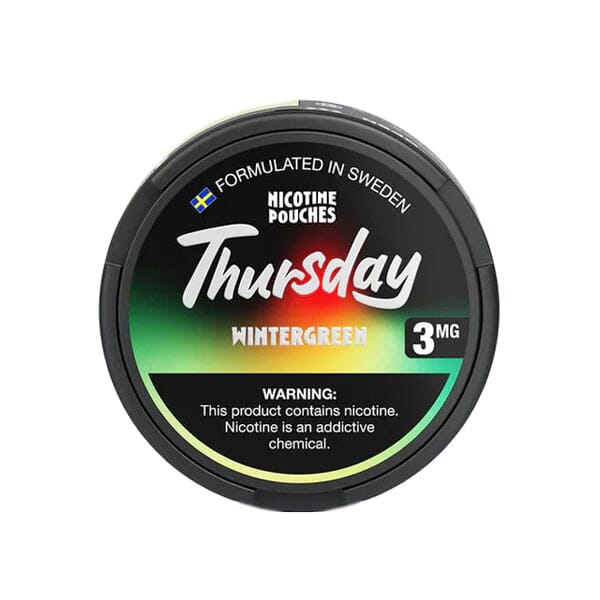 Thursday Nicotine Pouches (20ct Can)(5-Can Pack) | Wintergreen