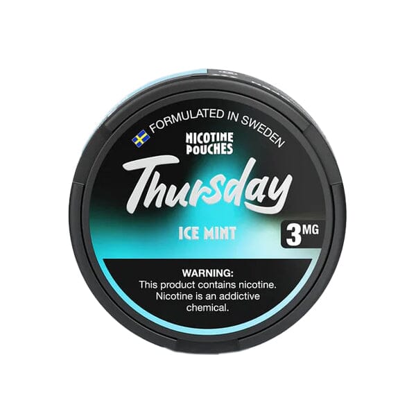 Thursday Nicotine Pouches (20ct Can)(5-Can Pack) | Ice Mint