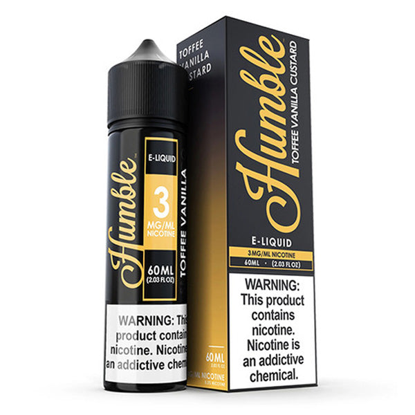 Humble Series E-Liquid | 3mg | 60mL | (Freebase) | Toffee Vanilla Custard with Packaging