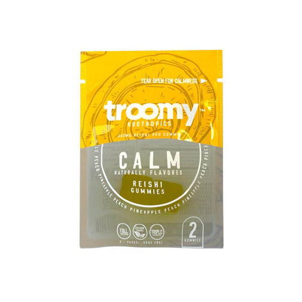 Troomy Nootropics Mushroom Gummies 800mg 2-Pack (15pc Gravity Feeder Display) | Pineapple Peach