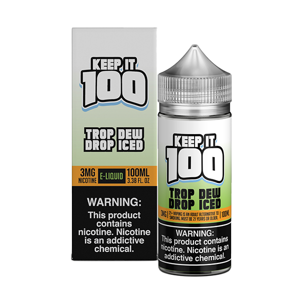 Keep It 100 TFN Series E-Liquid 0mg | 100mL (Freebase) | Trop Dew Drop Ice with Packaging