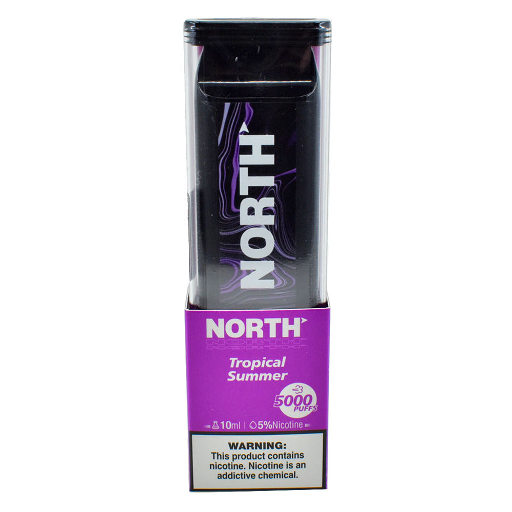North Disposable | 5000 Puffs | 10mL | 50mg | MOQ 10 | Tropical Summer with Packaging