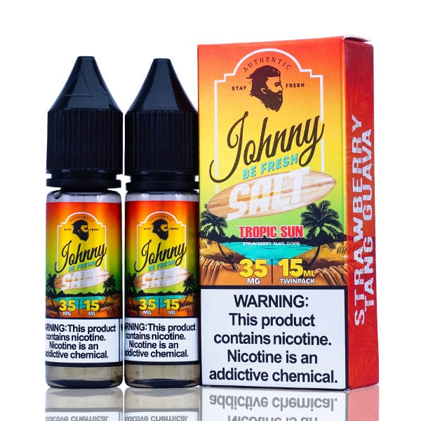 Johnny AppleVapes Salt Series E-Liquid | x2-15mL | 35mg | Tropic Sun with packaging