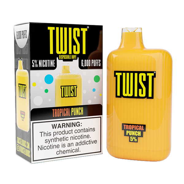 Twist Disposable 6000 | 15mL | 50mg | | MOQ 10 | Tropical Punch with packaging