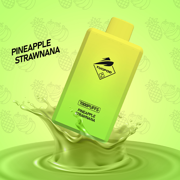 Tugpod BOX Disposable | 7000 Puffs | 16mL | 50mg | MOQ 10 | Pineapple Strawnana