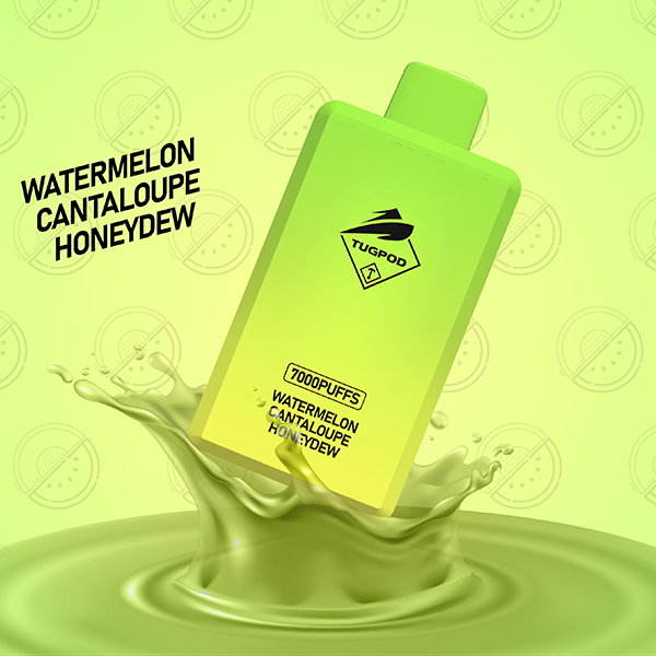 Tugpod BOX Disposable | 7000 Puffs | 16mL | 50mg | MOQ 10 | Watermelon Cantaloupe Honeydew