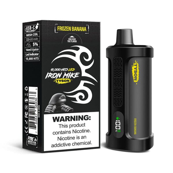 Tyson 2.0 Iron Mike Disposable 15000 Puffs 14mL 50mg MOQ 5 | Frozen Banana with Packaging