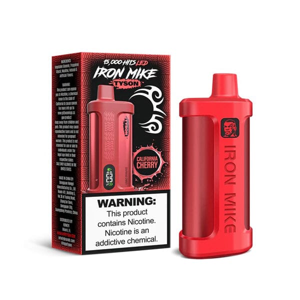 Tyson 2.0 Iron Mike Disposable 15000 Puffs 14mL 50mg MOQ 5 | California Cherry with Packaging