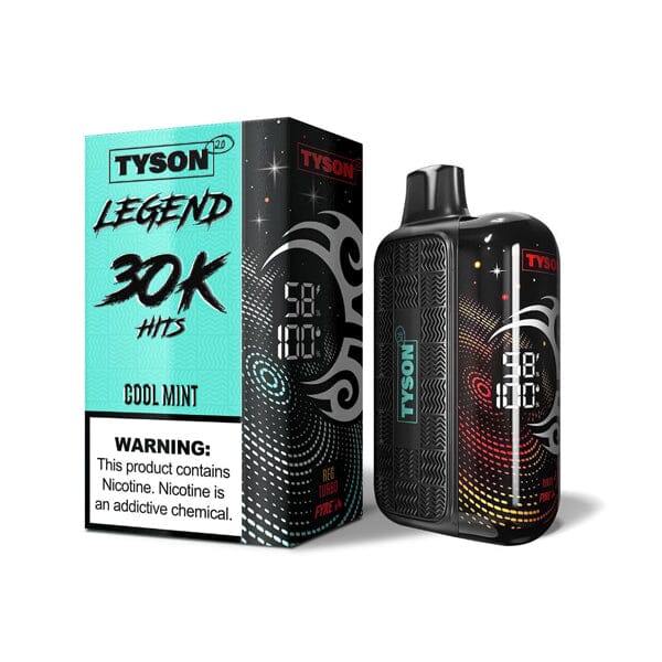 Tyson 2.0 Legend Disposable 30k Puffs 50mg (16mL) • MOQ 5 | Cool Mint with Packaging