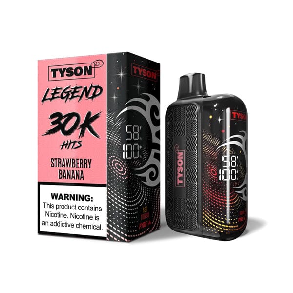 Tyson 2.0 Legend Disposable 30k Puffs 50mg (16mL) • MOQ 5 | Strawberry Banana with Packaging