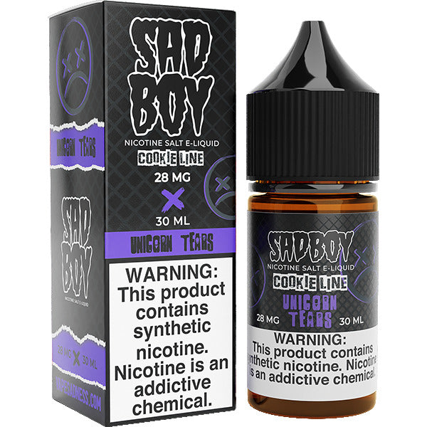 Sadboy Salt Series E-Liquid | 30mL (Salt Nic) | 28mg | Unicorn Tears with packaging