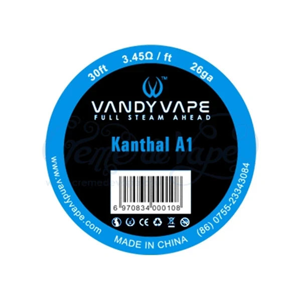 Vandy Vape Build Wire (Wire Spools)(30ft) Kanthal A1 | 3.45ohm 26ga