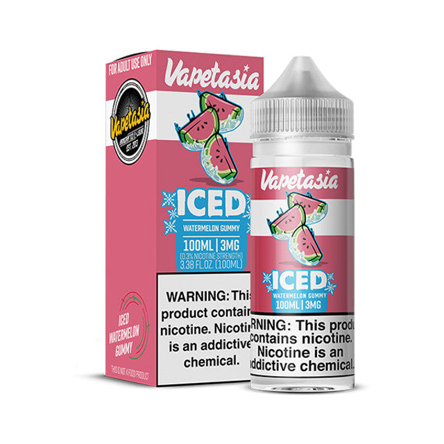 Vapetasia Series E-Liquid (Freebase) | 100mL | 3mg | Iced Watermelon Gummy with packaging