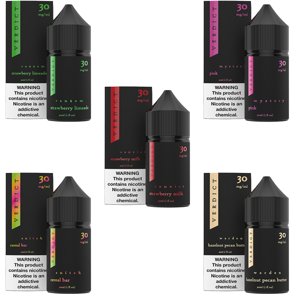 Verdict Salt Series | E-Liquid | 30mL | Group Photo