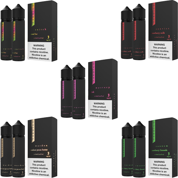 Verdict Series E-Liquid | x2-60mL | (Freebase) | Group Photo